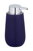 Distributeur de savon Wenko Badi céramique bleu foncé