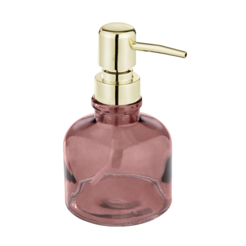 Wenko glazen zeepdispenser Atessa oud roze