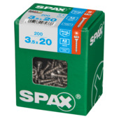 Vis inox A2 T-Star Spax 3,5x20 mm 200 pièces