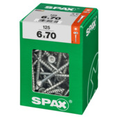 SPAX universele schroef T-STAR plus verzonken kop 6 x 70 mm 125 stuks