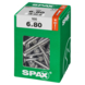 Spax schroef T-Star Plus geel 6x80 mm 100 stuks