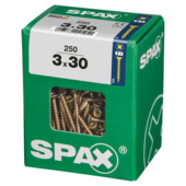 Spax schroef pozi geel 3x30 mm 250 stuks