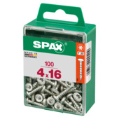 Vis à tête boule Spax wirox 4x16 mm 100 pièces