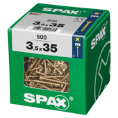 Spax schroef pozi geel 3,5x35 mm 500 stuks