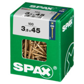 Spax schroef pozi geel 3,5x45 mm 100 stuks