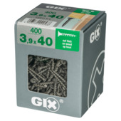 Vis à placoplâtre sur bois type B Gix Spax 3,9x40 mm 400 pièces