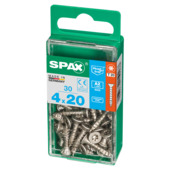 Vis inox A2 T-Star Spax 4x20 mm 30 pièces