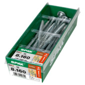 SPAX Hi-Force schroef T-STAR plus deeldraad discuskop 4CUT 8 x 160 mm 16 stuks
