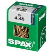 Vis PZ Spax yellox 4x45 mm 100 pièces