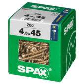 Spax schroef pozi geel 4,5x45 mm 200 stuks