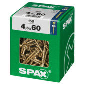 Spax schroef pozi geel 4,5x60 mm 150 stuks