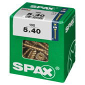 Vis PZ Spax yellox 5x40 mm 100 pièces