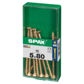 Spax schroef pozi geel 5x80 mm 10 stuks