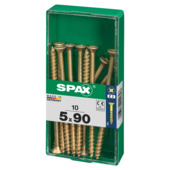Spax schroef pozi geel 5x90 mm 10 stuks
