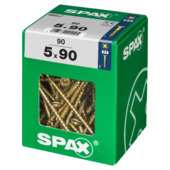 Vis PZ Spax jaune 5x90 mm 90 pièces
