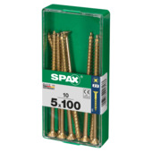Spax schroef pozi geel 5x100 mm 10 stuks