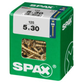 Spax schroef pozi geel 5x30 mm 125 stuks