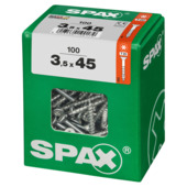 SPAX schroef T-STAR plus verzonken kop 3,5 x 45 mm 100 stuks