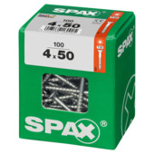 Spax schroef T-Star Plus geel 4x50 mm 100 stuks