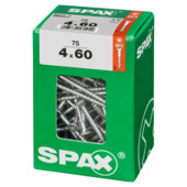 Vis T-Star Plus Spax jaune 4x60 mm 75 pièces