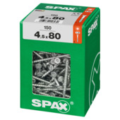 Spax schroef T-Star Plus geel 4,5x80 mm 150 stuks