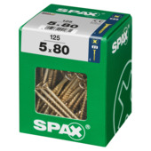 Spax schroef pozi geel 5x80 mm 125 stuks