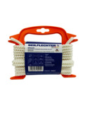 Birolen lijn gevlochten polyester 8 strengen 8 mm 5 m wit