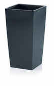 Pot de fleurs Urbi carré anthracite 24 x 45,5 cm