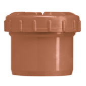 Martens eindstop met schroefdeksel 125 mm roodbruin