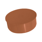Martens eindstop voor mofeind ø125 mm roodbruin
