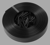 Lanière Giardino 50 mm et clips RAL9005 noir