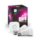 Kit de démarrage Philips Hue white and color ambiance E27 lot de 2