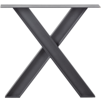 WOOOD Tablo tafelonderstel X-poot industrieel metaal per stuk