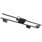 GAMMA opbouwspot Lecce quatrobalk zwart