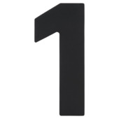GAMMA huiscijfer zwart inox nummer 1