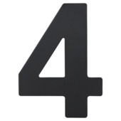 GAMMA huiscijfer zwart inox nummer 4