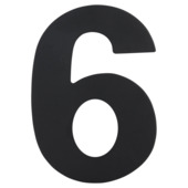 GAMMA huiscijfer zwart inox nummer 6/9