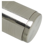 Intensions eindknop Refined 28mm RVS 2 stuks