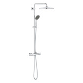 Grohe regendoucheset Quickfix Vitalio Joy XXL - hoofddouche 31 cm - met handdouche en thermostaatkraan 3 standen chroom - hartafstand kraan 15 cm