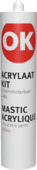 Mastic acrylique OK 290 ml blanc