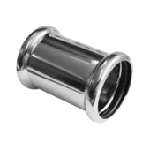 Manchon double à emboiter Van Marcke GO chromé Ø32 mm