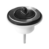 Afvoerplug met stop 6/4Mxdiam 63 mm kunststof