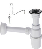 Flessifon voor wastafel met plug 5/4" x Ø32 mm