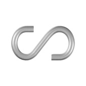 Crochet en S 5 mm galvanisé 2 pièces