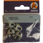Serre-câble galvanisé 4 mm 4 pièces