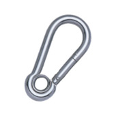 Mousqueton à œil fermé Ledent acier inoxydable 80 mm