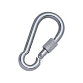 Mousqueton avec écrou Ledent galvanisé 70 mm