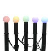 Solar LED tuinprikkers set van 5 stuks color