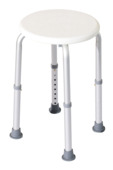 Tabouret de douche rond Basic H= 38-55 cm 100 kg