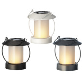 Lanterne solaire LED métal effet flamme 3 couleurs la pièce